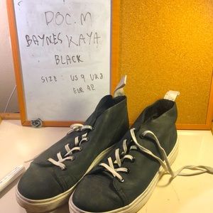 Dr. Mertens Baynes kaya black noir suede leather